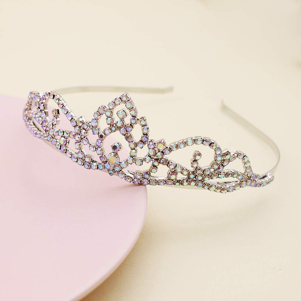 Miallo Pretty Rhinestone Tiara Crown Exquisite Headband Comb Pin Wedding Bridal Birthday headband (TS-J2581)