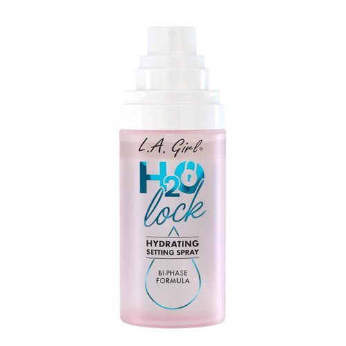 L.A. Girl H2O Lock Setting Spray - Bi-Phase Hydrating Makeup Mist with Aloe Vera & Vitamin E | Dewy Finish