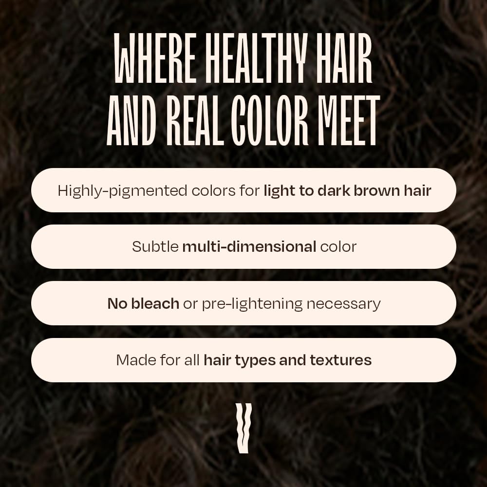 Overtone Color Depositing Semi-Permanent Hair Dye Conditioner - 8 oz For Natural & Color-Treated Hair, Moisturizing Shea Butter & Coconut Oil - Vegan & Cruelty-Free, Espresso Brown