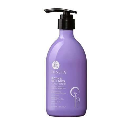 Luseta Biotin & Collagen Conditioner - Thickening Hair Loss Treatment | 16.9oz Argan Oil Infused, Sulfate & Paraben Free