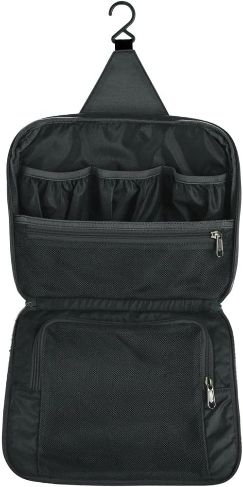Eagle Creek Pack-It Reveal Hanging Toiletry Kit - Water-Resistant, Hangs Flat with Multiple Pockets - Az Blue/Grey