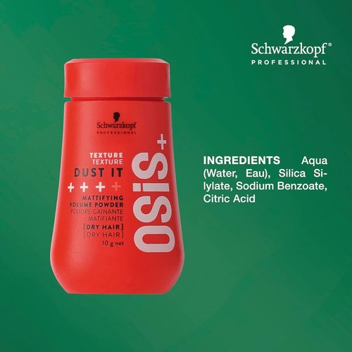OSiS+ Dust It Mattifying Volume Powder & Flexwax Ultra Strong Hair Styling Cream Bundle - 0.35 oz & 2.8 oz
