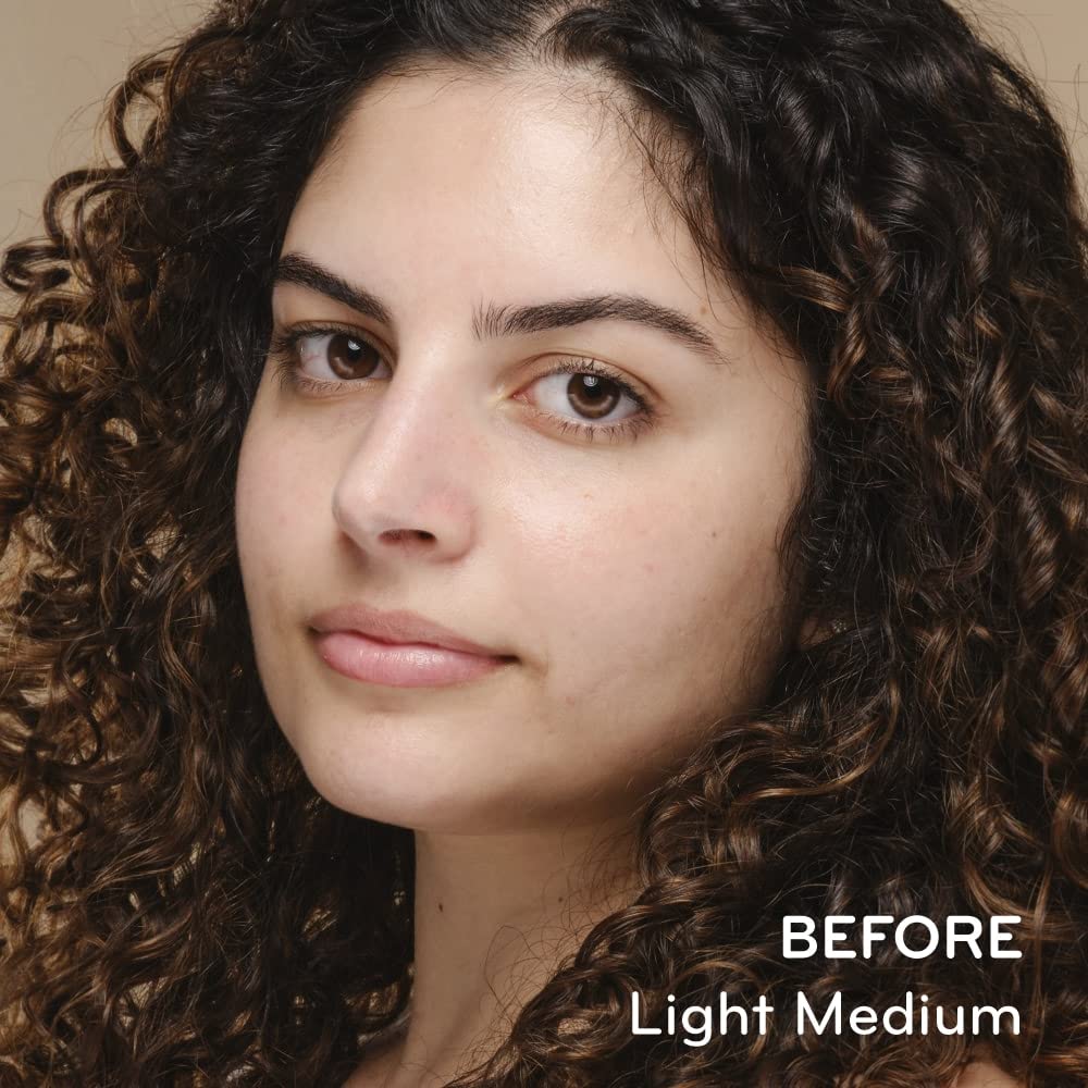 Purlisse Ageless Glow Serum BB Cream SPF 40 - Glow BB Cream with SPF Enriched with Bakuchiol & Vitamin C to Help Improve Firmness & Reduce Wrinkles for Dewy Skin - Light Medium (1.4 oz)