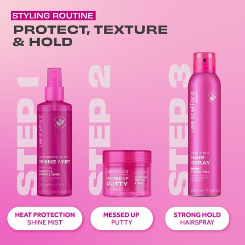 Lee Stafford Hair Styling Pomade - Lightweight Pliable Shaping Wax Paste for All Lengths, Firm Hold & Texturizing