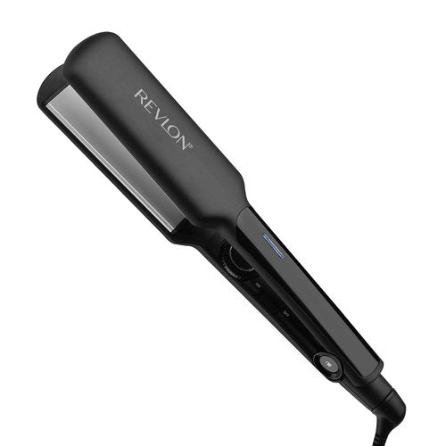 REVLON Ceramic Coated Flat Iron - Fast Heating Hair Straightener for Smooth Results | Travel-Friendly Black
