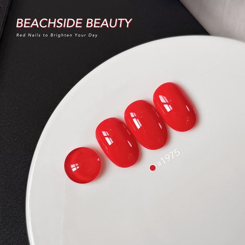 GAOY Red Gel Nail Polish, 16ml Soak Off Gel Polish, UV Light Cure for Nail Art DIY Manicure at Home, 1975 Prima Red