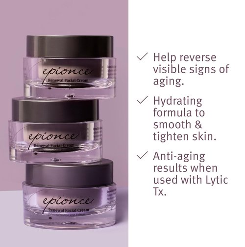 Epionce Renewal Facial Cream - Hydrating Anti-Aging Moisturizer for Dry & Sensitive Skin | Reduces Fine Lines & Wrinkles