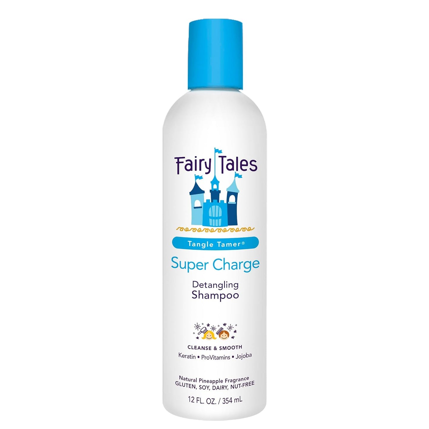 Fairy Tales Tangle Tamer Detangling Shampoo for Kids - Ultra Moisturizing, Anti-Frizz - 12 Oz