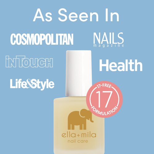 Ella+mila Ridge Filler Base Coat Nail Polish - Smoothing Treatment for Natural Nails | 0.45 fl oz