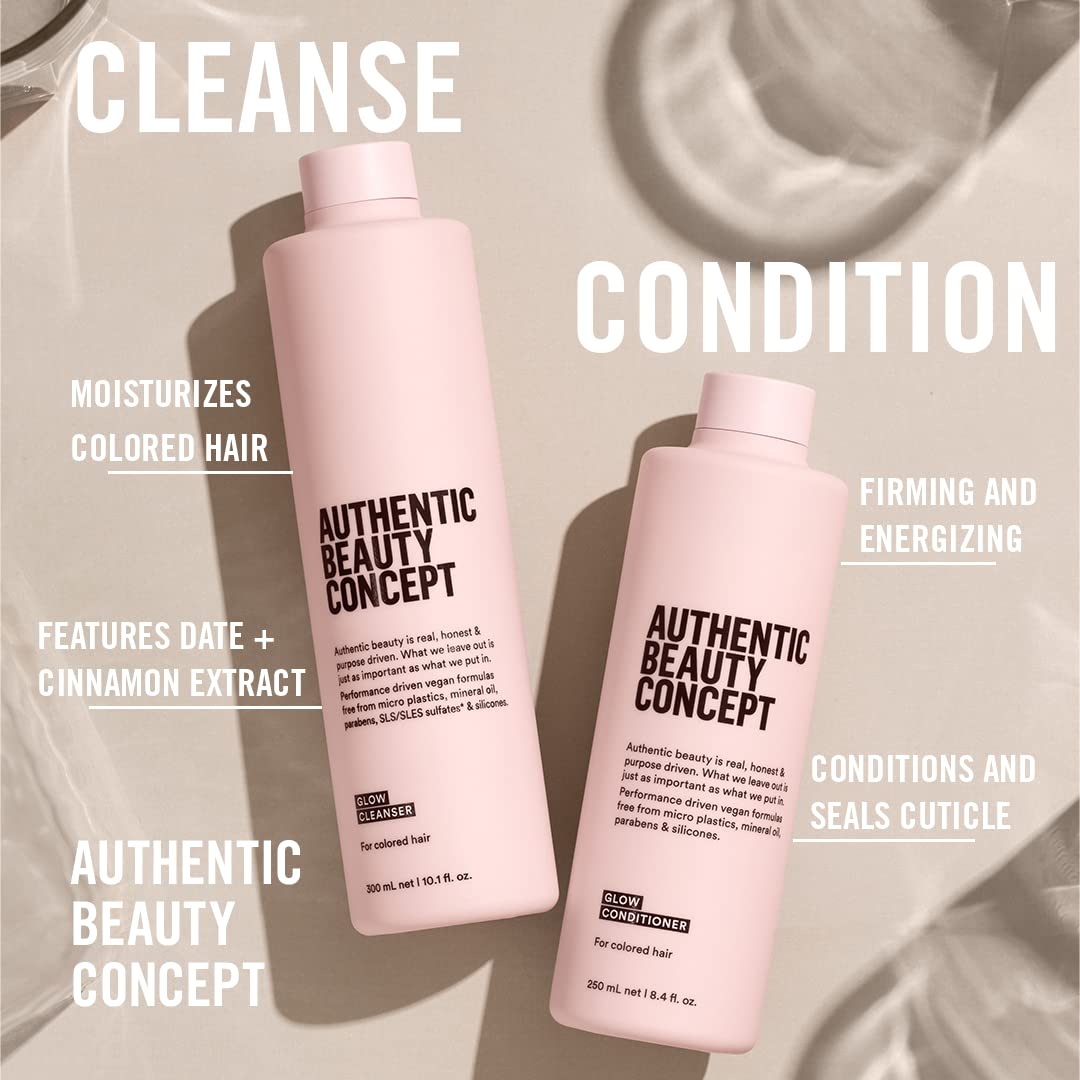 Authentic Beauty Concept Glow Cleanser | Cleansing Shampoo for Color Treated Hair | Color-Preserving | Moisturizes Colored Hair | Vegan & Cruelty-free | Sulfate-free | 1.6 fl.oz