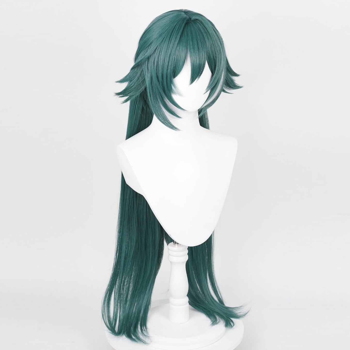 XiongXiongLe Honkai Star Rail Yukong Cosplay Wig Women Costume Green Long Straight Hair Wigs for Adult Cos Anime Game Party Halloween Christmas(Yukong)