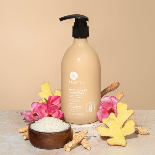 Luseta Rice Water Conditioner - Strengthening & Nourishing Formula for All Hair Types | 16.9oz