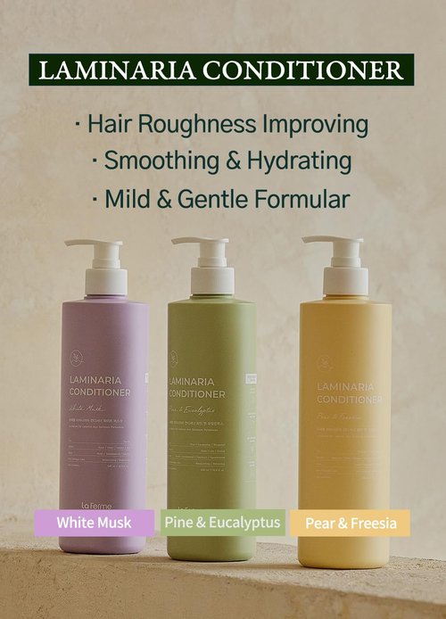 Laferme Laminaria Conditioner - Hydrating & Smoothing Formula for Damaged Hair | 16.9 Fl Oz, Pear & Freesia