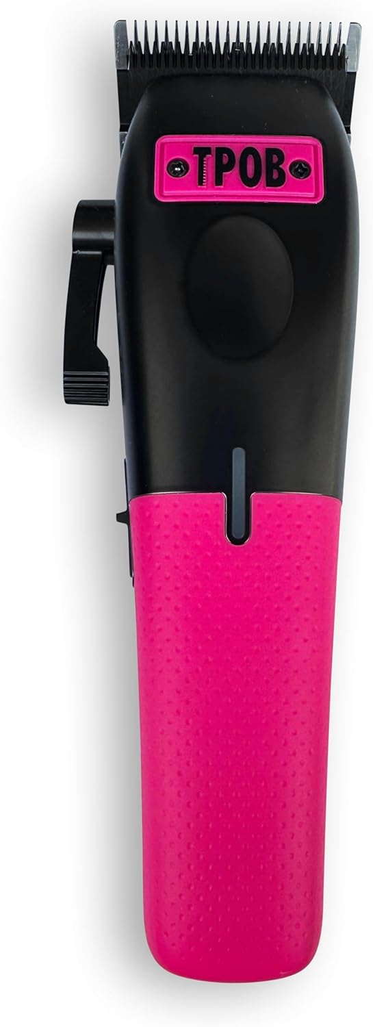 TPOB Barber Hair Clippers for Men - 7500 RPM Performance with Rubber Grips | Black/Green/Pink