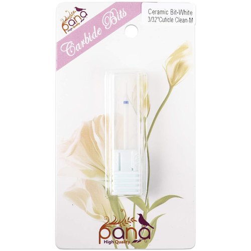 Pana Ceramic Cuticle Clean Nail Bit - Medium Grit 3/32" for Electric Dremel Drill Machine
