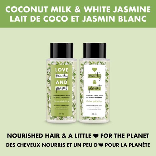 Love Beauty Planet Divine Definition Shampoo - Coconut Milk & White Jasmine, 13.5 Fl Oz