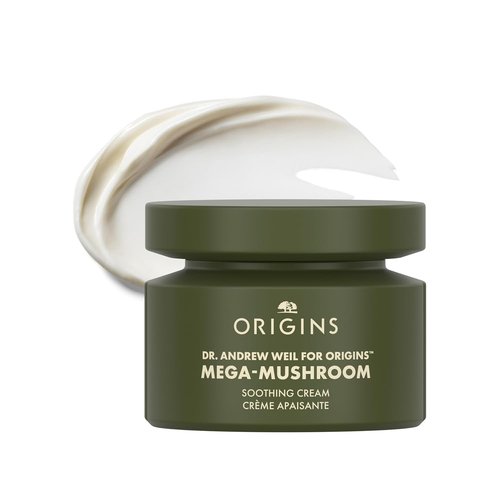 Origins Mega-Mushroom Soothing Cream - Visibly Soothes Skin with Reishi Mushroom, 1.7 Fl Oz
