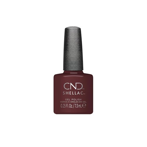 CND Shellac Gel Brown Nail Polish - Long-Lasting Color with Curve-Hugging Brush | 0.25 Fl Oz