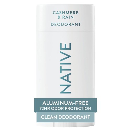 Native Deodorant | Aluminum-Free 72-Hour Odor Control for Men & Women - Cashmere & Rain, 2.65oz