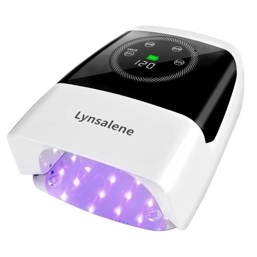 132W UV LED Nail Lamp,Rechargeable UV Light for Gel Nails with 4 Timers & LCD Screen,Prefsssional LED Nail Lamp Nail Dryer Fast Curing for Salon & Home Use