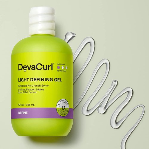 DevaCurl Light Defining Gel - Soft Hold Non-Crunch Styler | Non-Flaking Formula for All Curl Types