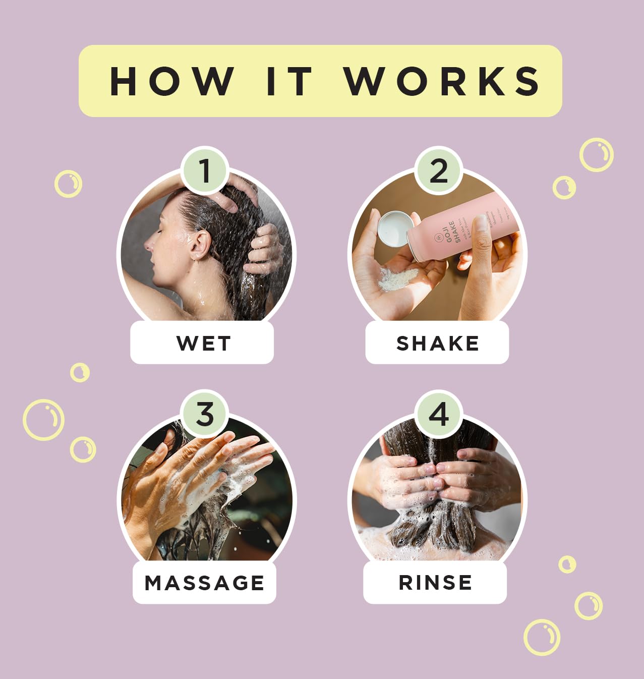 COCONUT MATTER Goji Shake Shampoo Concentrate Color-Safe for Vibrant Healthier Hair & Scalp, Add water to lather, 60 Washes, All-natural | Antioxidant-rich | Sulfate-free | TSA-compliant