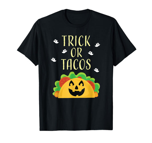 Trick or Treat Taco Food Halloween Shirts Pumpkin Tee T-Shirt