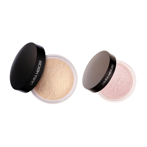 Laura Mercier Translucent Loose Setting Powder & Secret Brightening Corrector Bundle - Soft Pink