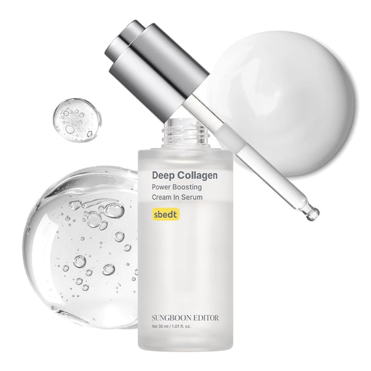 SUNGBOON EDITOR Deep Collagen Serum - Hydrating & Smoothing Face Serum with 5% Volufiline | 1.01 fl oz | Korean Skincare Gift for Women