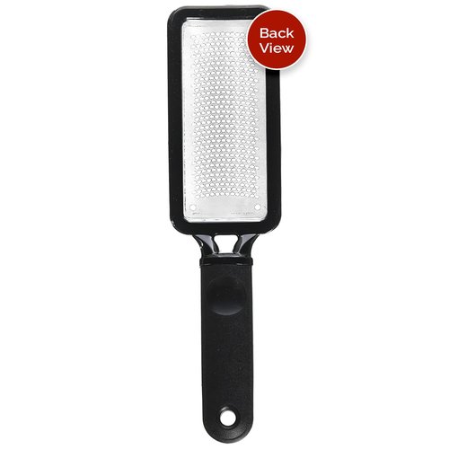 Microplane Colossal Foot File - Original Stainless Steel Callus Remover & Gentle Foot Scrubber | Black