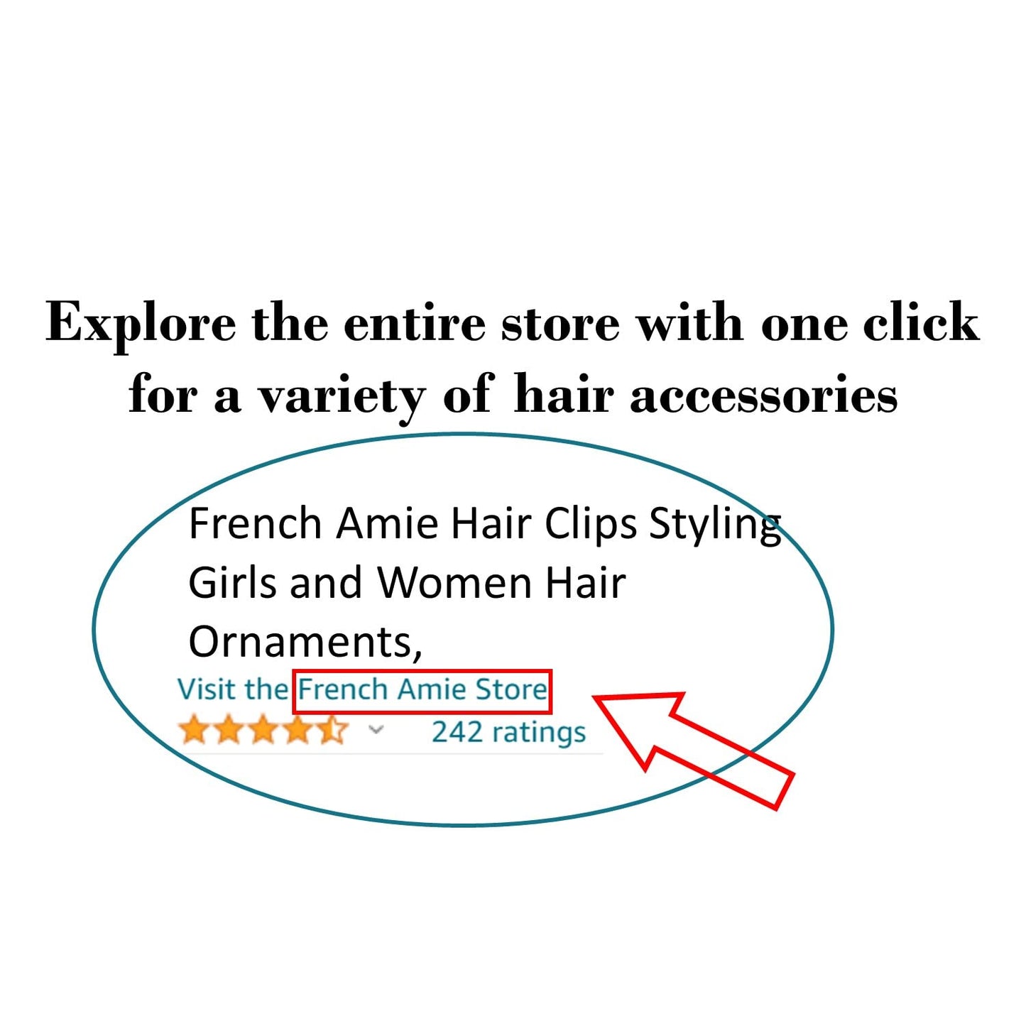 French Amie Oblong Handmade 3.5" Celluloid Automatic Hair Clip Barrette Hair Clip for Girls Strong Hold Hair Clips for Women No Slip Durable Paris Hair Accessories, Made in France (Cream Nouget)