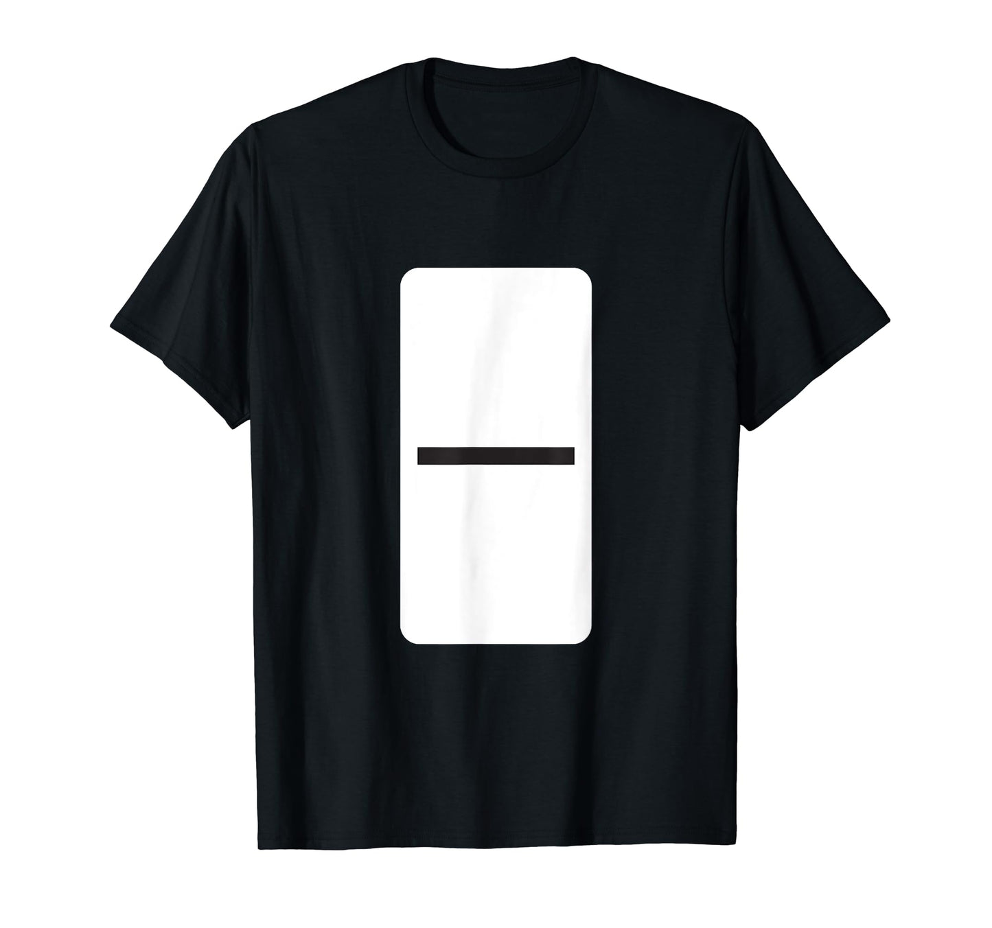 Double Blank Dominoes T-Shirt Halloween Costume Domino Game T-Shirt