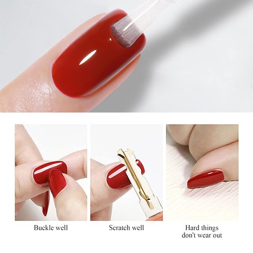 Imtiti No Wipe Gel Top Coat - High Shine, Long-Lasting & Chip Resistant Clear Nail Polish (0.54 Fl. Oz)