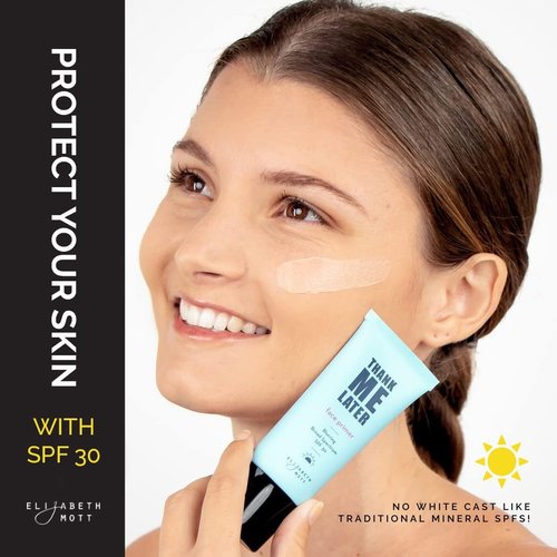Elizabeth Mott Blurring Face Primer SPF 30 - Lightweight, Hydrating Formula for Smooth Skin - 30g