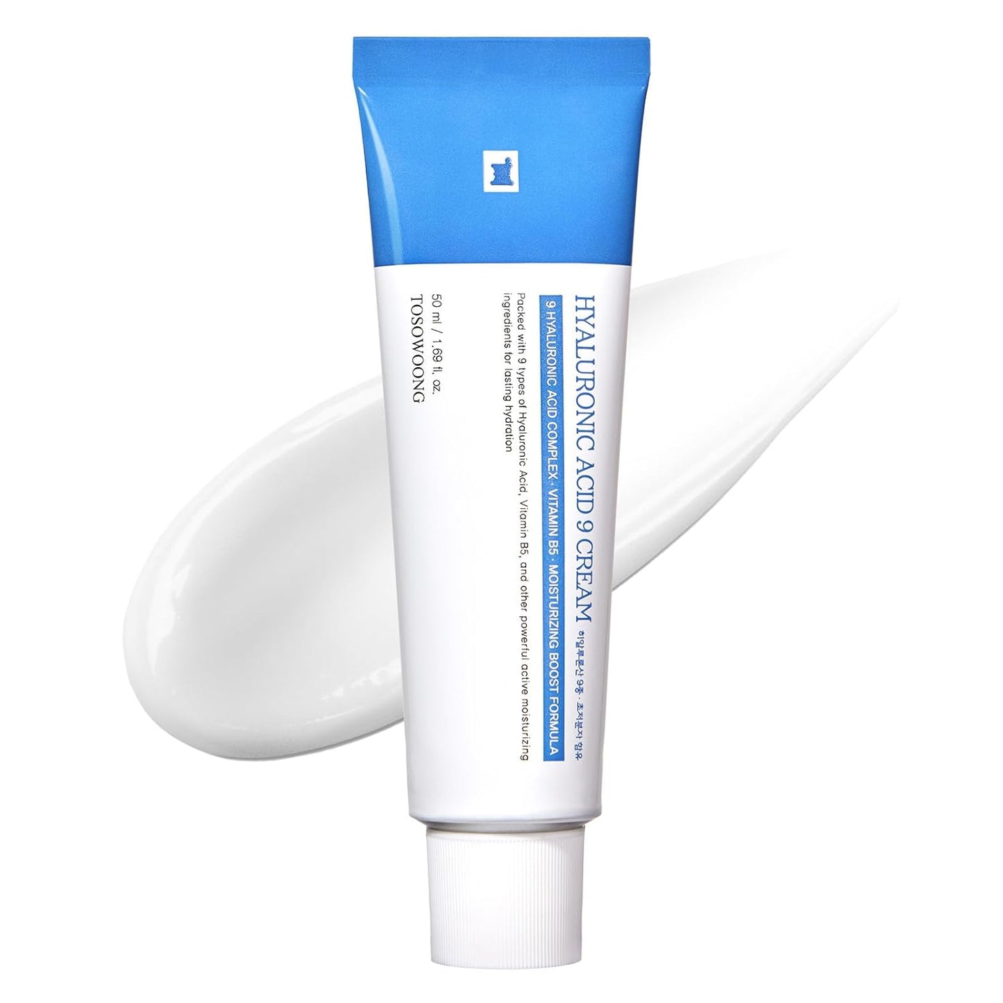 TOSOWOONG Hyaluronic Acid Cream - Long-Lasting Hydration with Vitamin B5 & Collagen | 50ml