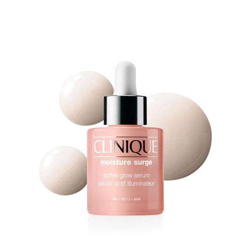 Clinique Moisture Surge Active Glow Serum - Hydrating, Lightweight Formula with Lactic Acid & Vitamin C