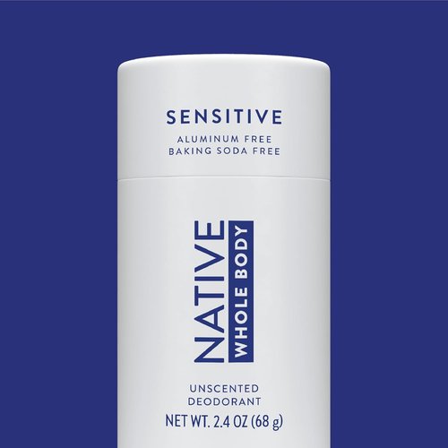 Native Whole Body Deodorant Stick - Aluminum Free, 72 Hour Odor Protection | Unscented with Coconut Oil & Shea Butter