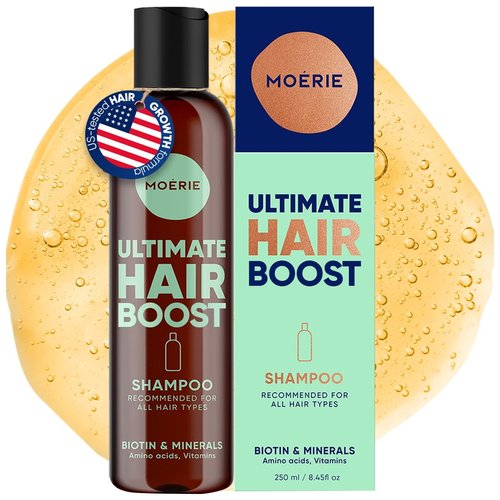 Moerie Hair Growth Shampoo - Biotin & Rosemary Formula for Thinning Hair | Ultimate Thickening Solution for All Hair Types