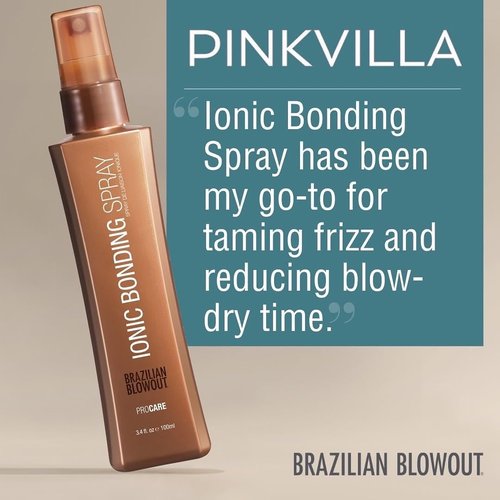 Brazilian Blowout Ionic Bonding Spray - 3.4 Fl Oz | Strengthens & Protects Hair