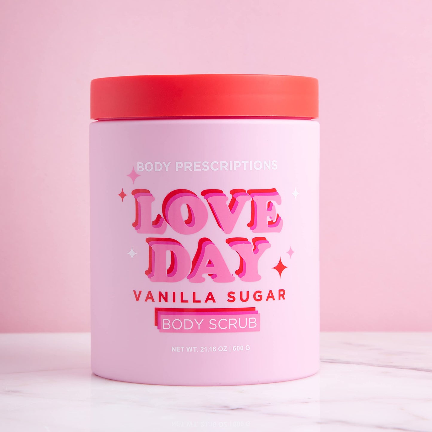 Body Prescriptions Exfoliating Body Scrub – Body Cleanser for Nourished, Ultra-Smooth Skin, Vanilla Sugar (Love Day)