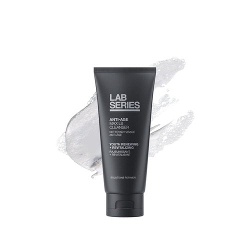 Lab Series Men's Max LS Anti-Age Cleanser - Foaming Face Wash for Detoxifying Skin - 3.4 fl oz
