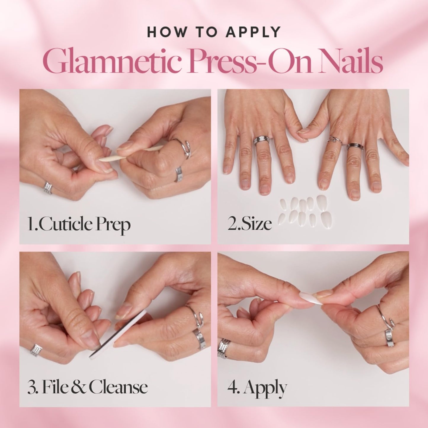 Glamnetic Super Strong Nail Glue - Brush Tip Applicator for Mess-Free, Travel-Friendly Use | 0.24 fl. oz.
