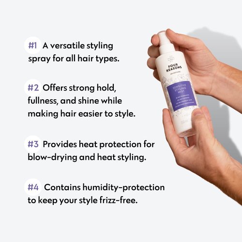 No Nothing Styling Mist | Hair Heat Protectant Blowout Spray - Frizz Control & Volume, 8.45oz