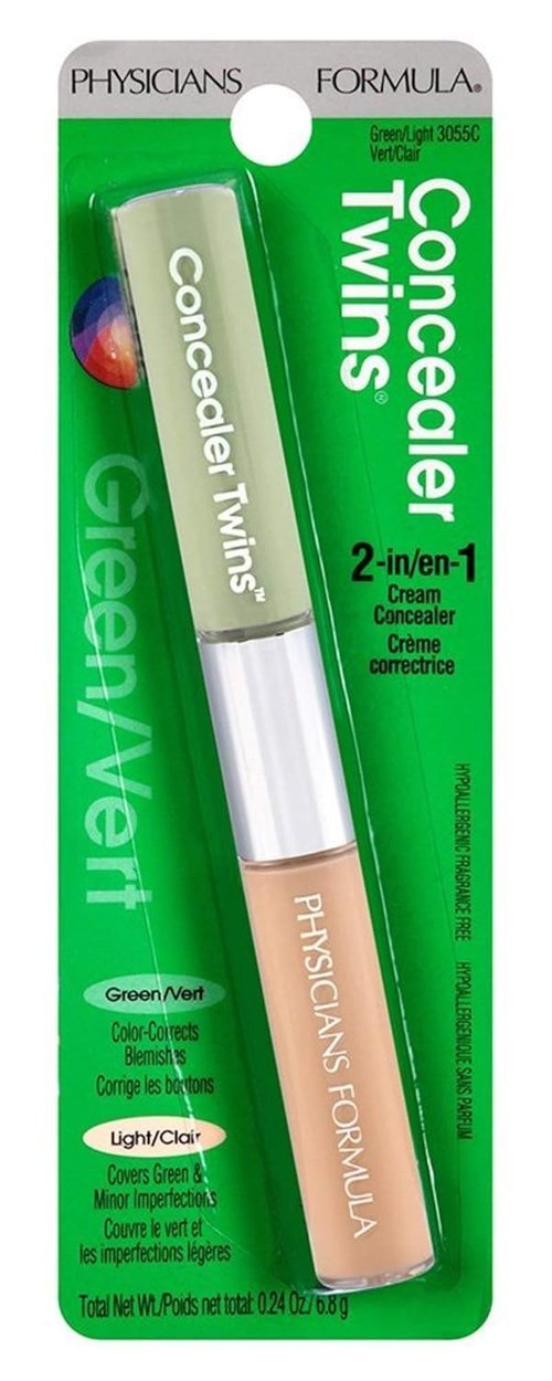 Physicians Formula Dual-Ended Concealer Stick - Green & Light for Dark Circles, Scars & Blemishes