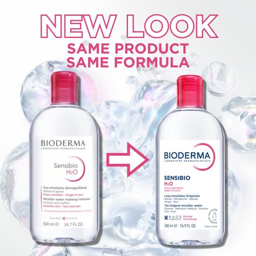 Bioderma Sensibio H2O Micellar Water - Gentle Makeup Remover & Cleanser for Sensitive Skin