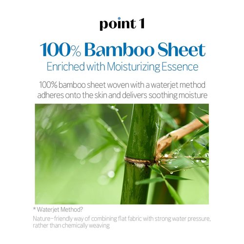 ETUDE SoonJung Sheet Mask - 100% Bamboo Moisturizing Face Mask for Sensitive Skin | 5pcs Pack