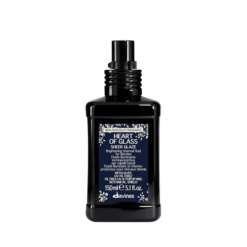 Davines Heart of Glass Sheer Glaze - Brightening Leave-In Fluid for Blonde Hair | Hydrates & Protects with Botanical Shield, 5.07 Fl Oz