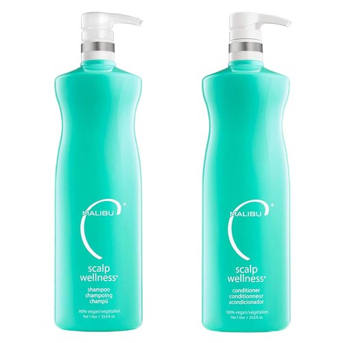 Malibu C Wellness Shampoo & Conditioner Duo - Nourishing Formula | 33.8 Fl Oz Each