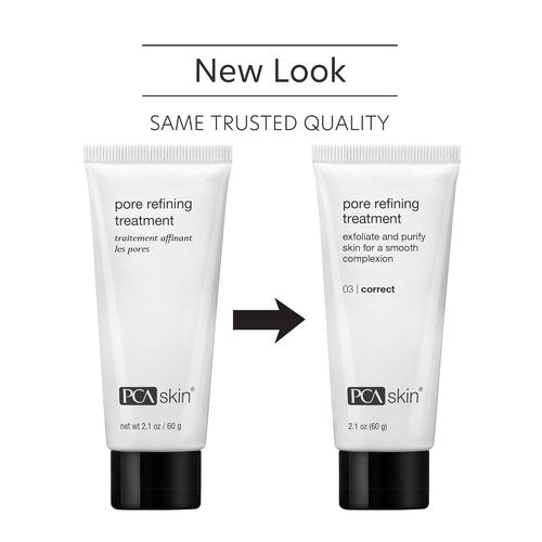 PCA SKIN Pore Refining Treatment - Exfoliate & Purify Skin with Clay, Mandelic Acid & Enzymes | 2.1 oz