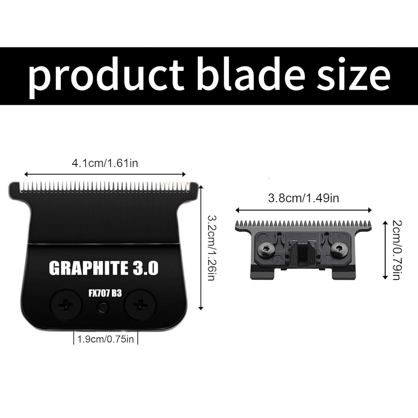 BaByliss PRO Replacement Trimmer Blade - Zero-Gapped Design for FX787 & FX726 | 7 Black-002
